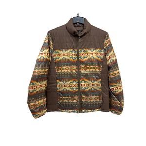 NEW PENDLETON men's genesee reversible down jacket in solstice canyon brown